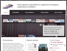 Tablet Screenshot of neonspectra.ch